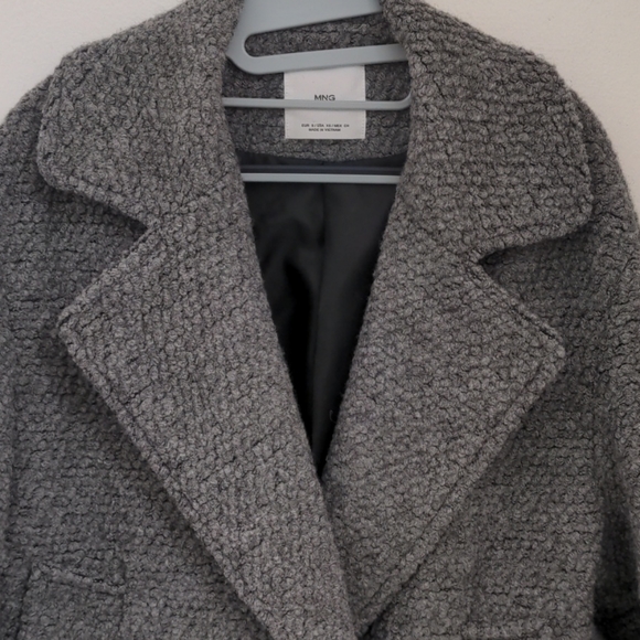 NEW Mango Oversized Grey Wool Coat - Picture 9 of 10